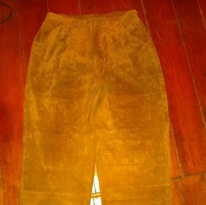Suede pants